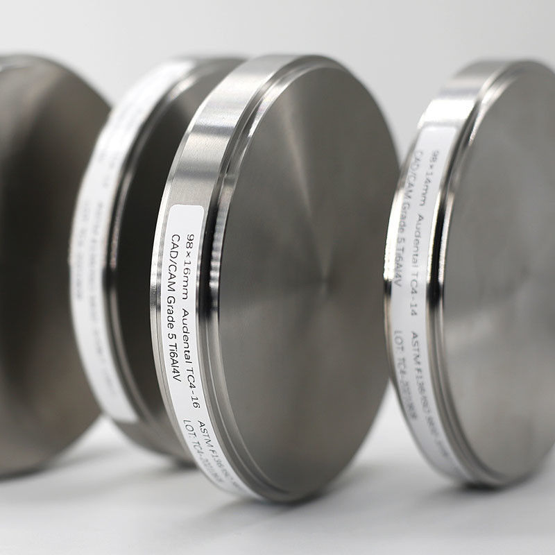 آودنتال Gr5 CAD CAM مواد آسیاب دندان تیتانیوم خالی Ti Disc تیتانیوم بلوک دیسک