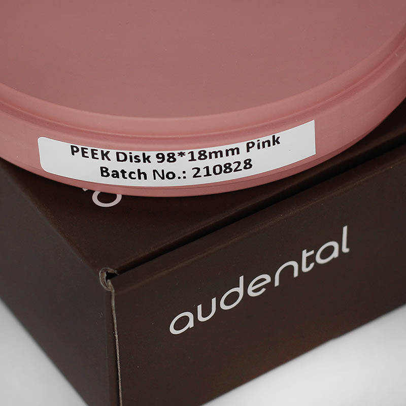 Audental 98*10mm-25mm رنگ شفاف PMMA بلوک دیسک مواد آزمایشگاه دندان رزین دیسک CAD CAM دندان PMMA