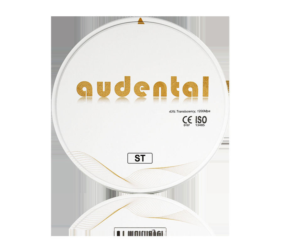 سطح صاف Vita 16 دایره ای دیسک ST-Plus چند لایه Zirconia بلاک 900Mpa مقاومت خم 46٪ شفافیت