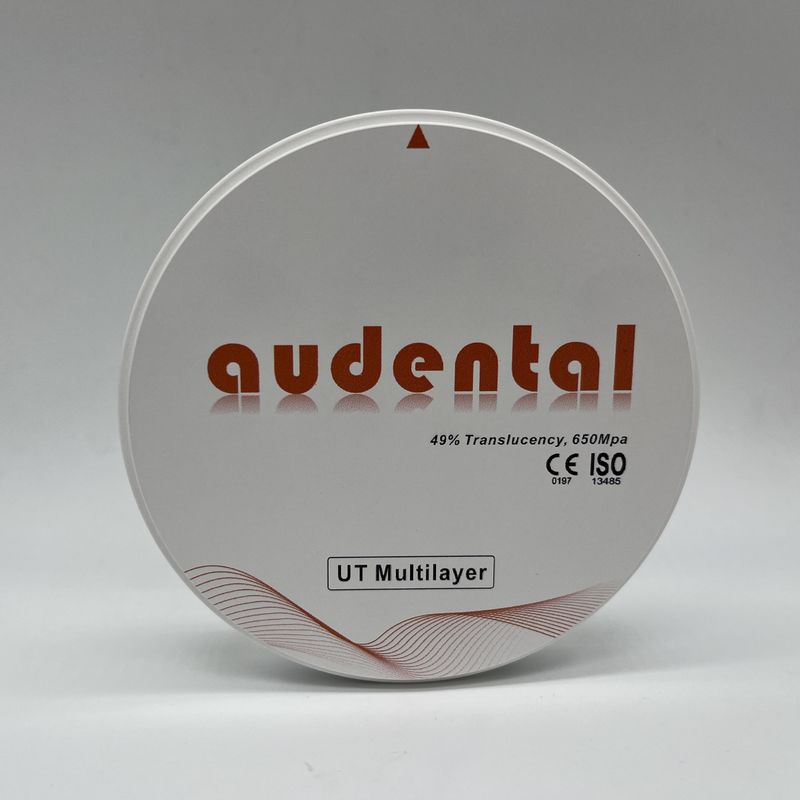 UT / DUT Multilayer Dental Zirconia Block شفافیت بالا و قدرت برای زیبایی مطلوب