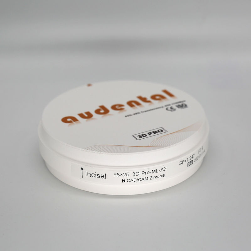 چگالی بالای زیرکونیا سرامیکی چگالی دندان پس از سینتر 6.0g/cm3 رادیواکتیو 0.1Bq/g