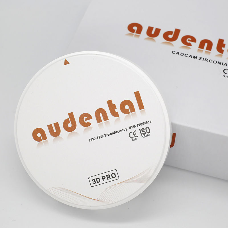 98/95/92mm Aetics Dental Zirconia Blocks 20 رنگ OEM ODM 3D Pro چند لایه 49%R شفافیت