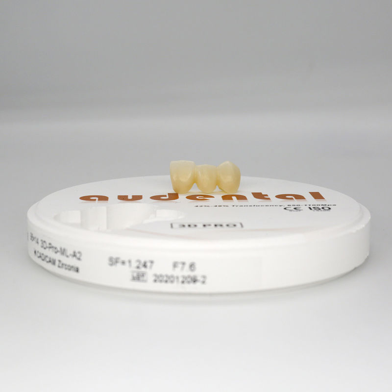 3D Pro مواد مصرفی ماشین آلات مواد دندان Zirconia دیسک بلوک با مزایای چند لایه