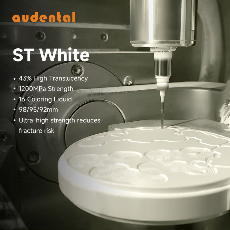 16 مایعات رنگ آمیزی Zirconia Dental Block چند لایه شفاف با قدرت 1200MPa