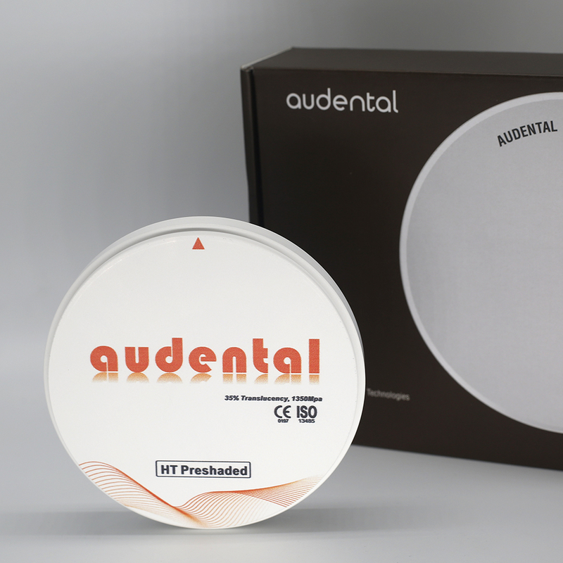Audental HT/DHT سفید 16 مایعات رنگ آمیزی Zirconia بلوک های دندانپزشکی آزمایشگاه CAD سیستم CAM قیمت کارخانه دندانپزشکی مصرفی Zirconia دندانپزشکی