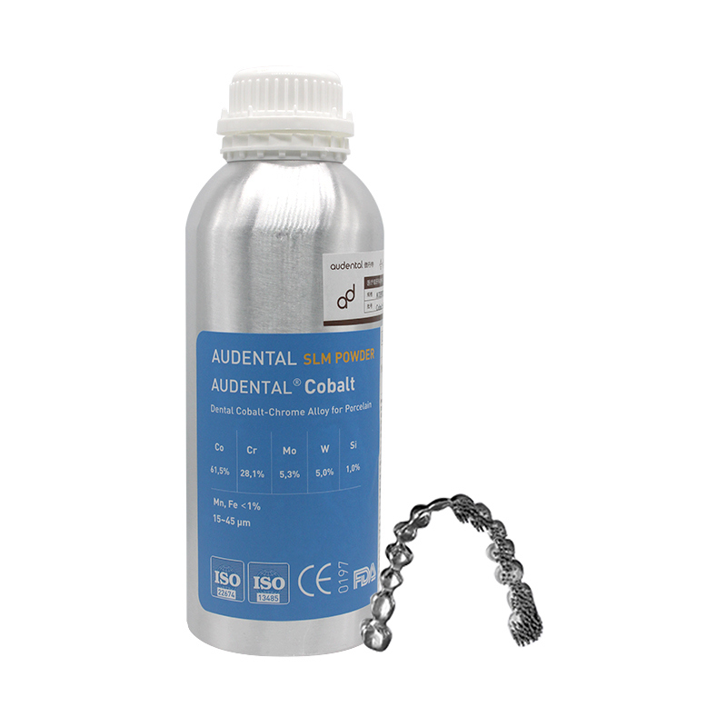 پودر Audental CoCr SLM آلیاژ کبالت-کروم با خلوص بالا برای چاپ سه بعدی فلزی دندانپزشکی و تف جوشی لیزری