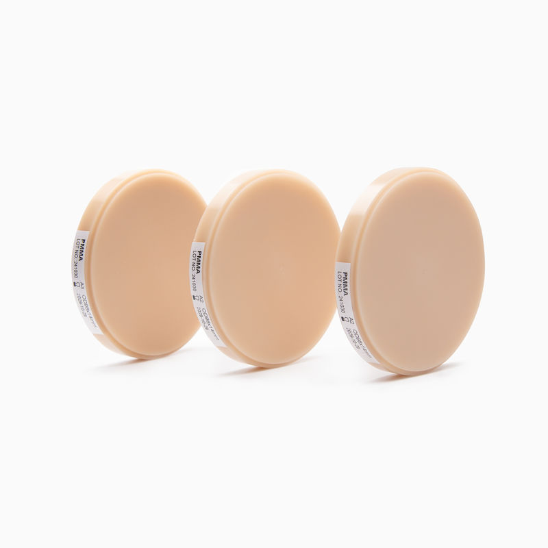 بلوک دندان PMMA صورتی A2 که عملکرد فرز و زیبایی لثه طبیعی را برای کاربردهای مختلف آزمایشگاه دندان ارائه می دهد