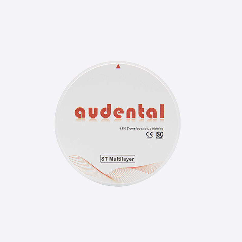 بلوک زرکونیا چند لایه ای که با دقت مهندسی شده است و دارای قدرت متعادل و زیبایی طبیعی برای کاربردهای دندانپزشکی است