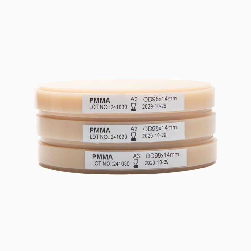 Durable and Water Resistant Pink-A2 Dental PMMA Block for Strong and Sturdy Restorations