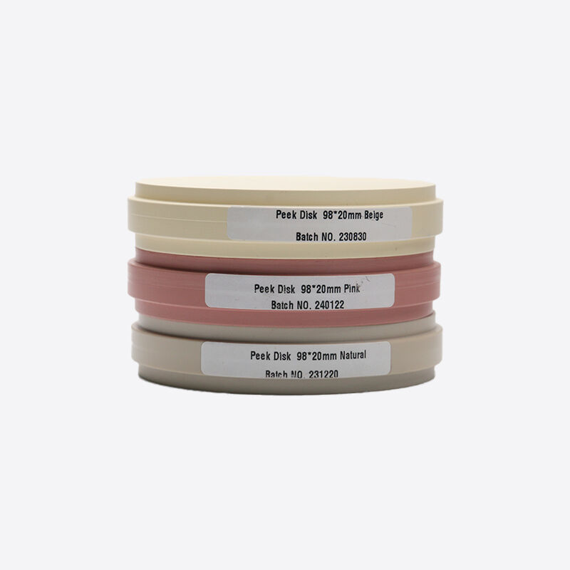 بلوک دندانی Pmma چگالی بالا 132 تا 151 گرم در میلی لیتر مناسب برای بازسازی موقت دندان و چارچوب