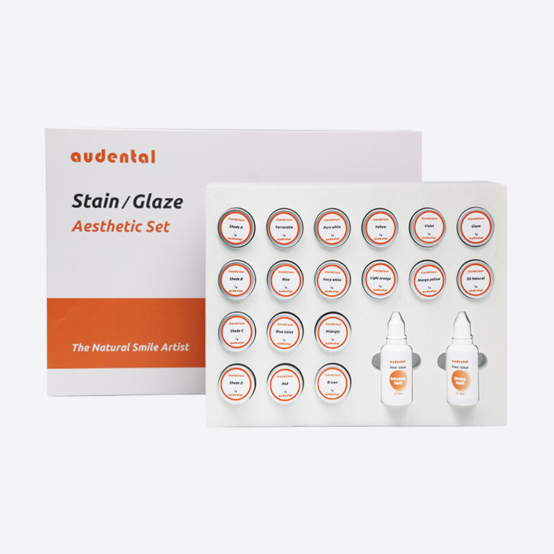 تجهیزات آزمایشگاه دندانپزشکی ارائه سیستم رنگ برای Zirconia کامل با دستکاری صاف و نتایج زیبایی سازگار