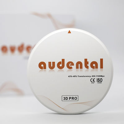 CE FDA SFDA ISO Zirconia Dental Block Translucency 42-49% OEM/ODM برای دندانپزشکی