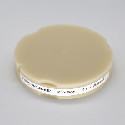 95mm بلوک آسیاب دندان PMMA دیسک مونو PMMA خالی