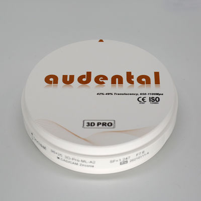چگالی بالای زیرکونیا سرامیکی چگالی دندان پس از سینتر 6.0g/cm3 رادیواکتیو 0.1Bq/g
