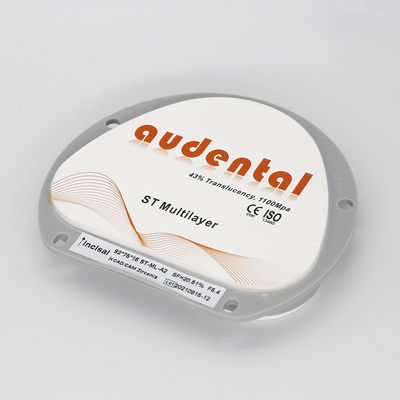 قدرت ST/DST-Plus بلوک زیرکونی چند لایه ای برای بازسازی دندان Vita 16 رنگ شکل دیسک گرد