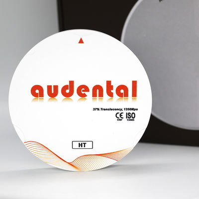 Audental CAD CAM بلوک زیرکونیا 1350MPa HT/DHT بلوک آسیاب دندان سفید خالی