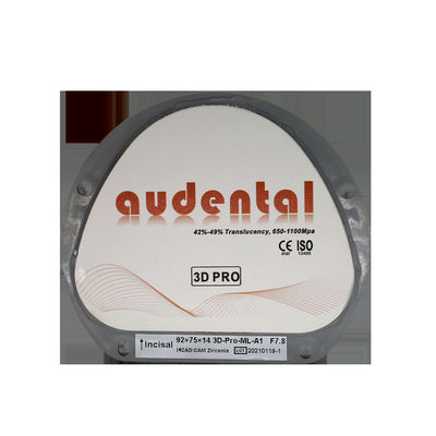 بلوک زیرکونیا دندان سفید 3D برای زیبایی و عملکرد برتر