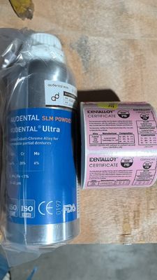 Audental Ultra SLM Powder مواد CoCrMo برای چاپ فلزی 3D دندانپزشکی گواهینامه CE FDA IdentAlloy